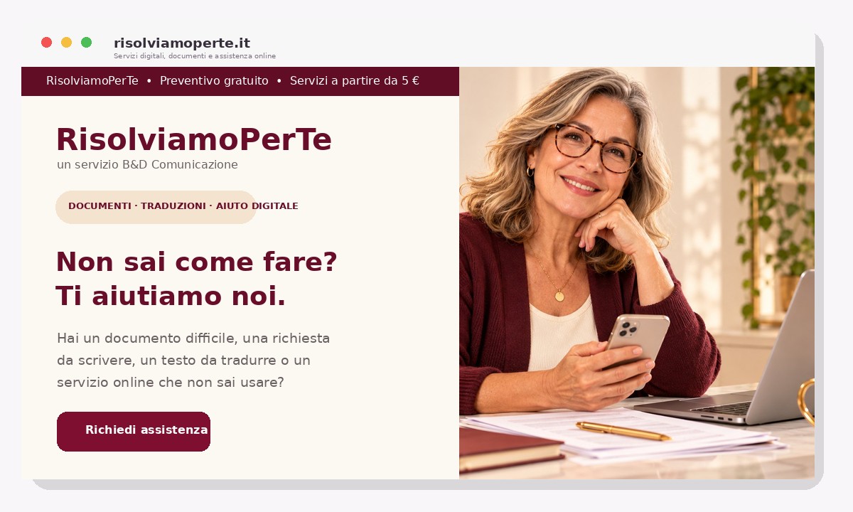 Anteprima RisolviamoPerTe